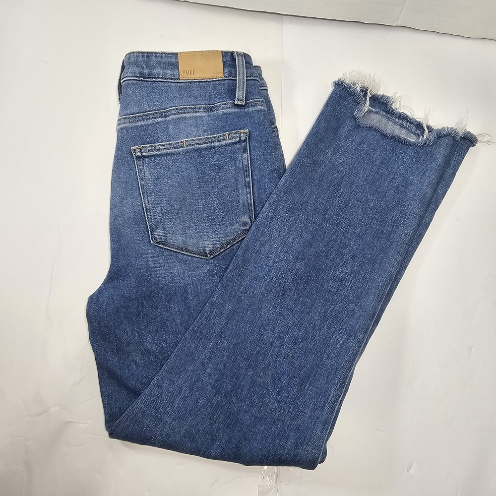 PAIGE Light Blue Cropped Jeans - Picture 12 of 12